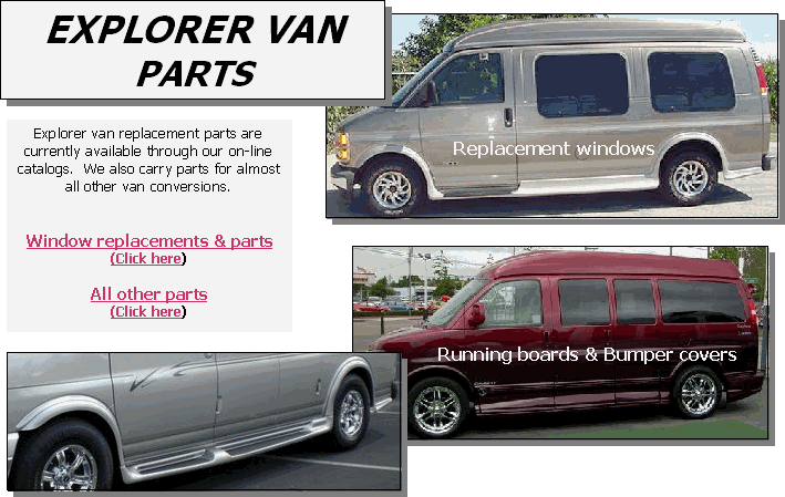 Explorer Vans - parts and accessories